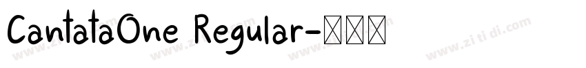 CantataOne Regular字体转换